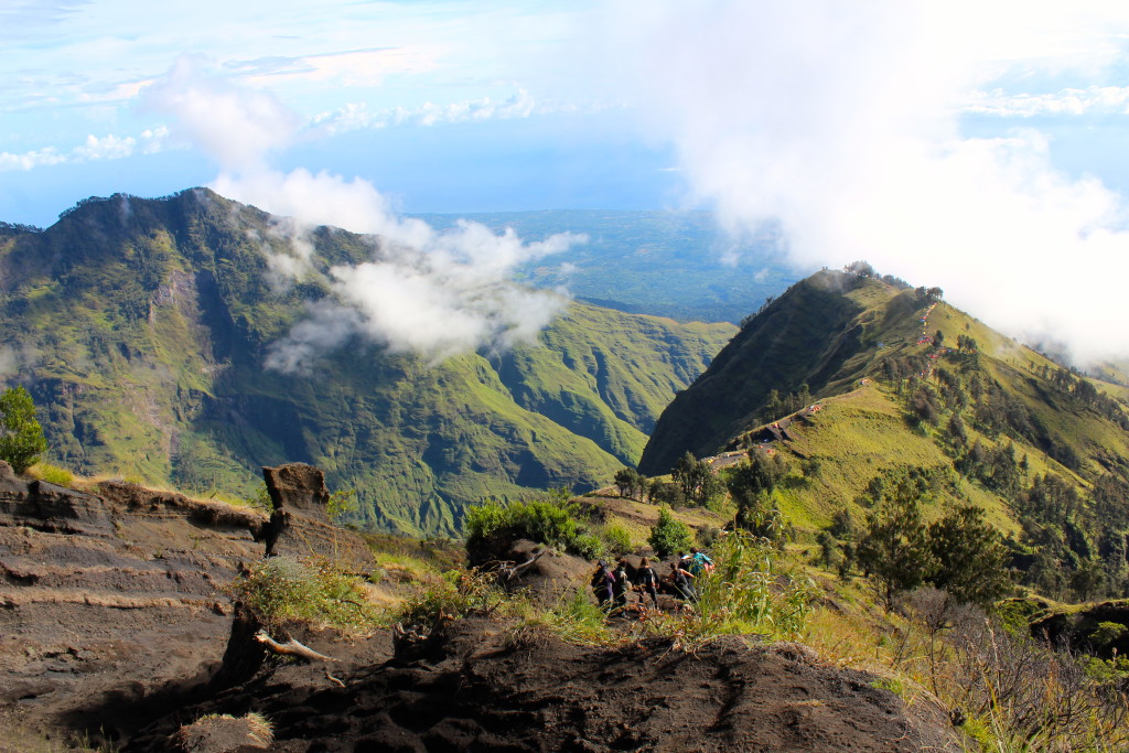 Gorgeous views from the top of Mt Batur.