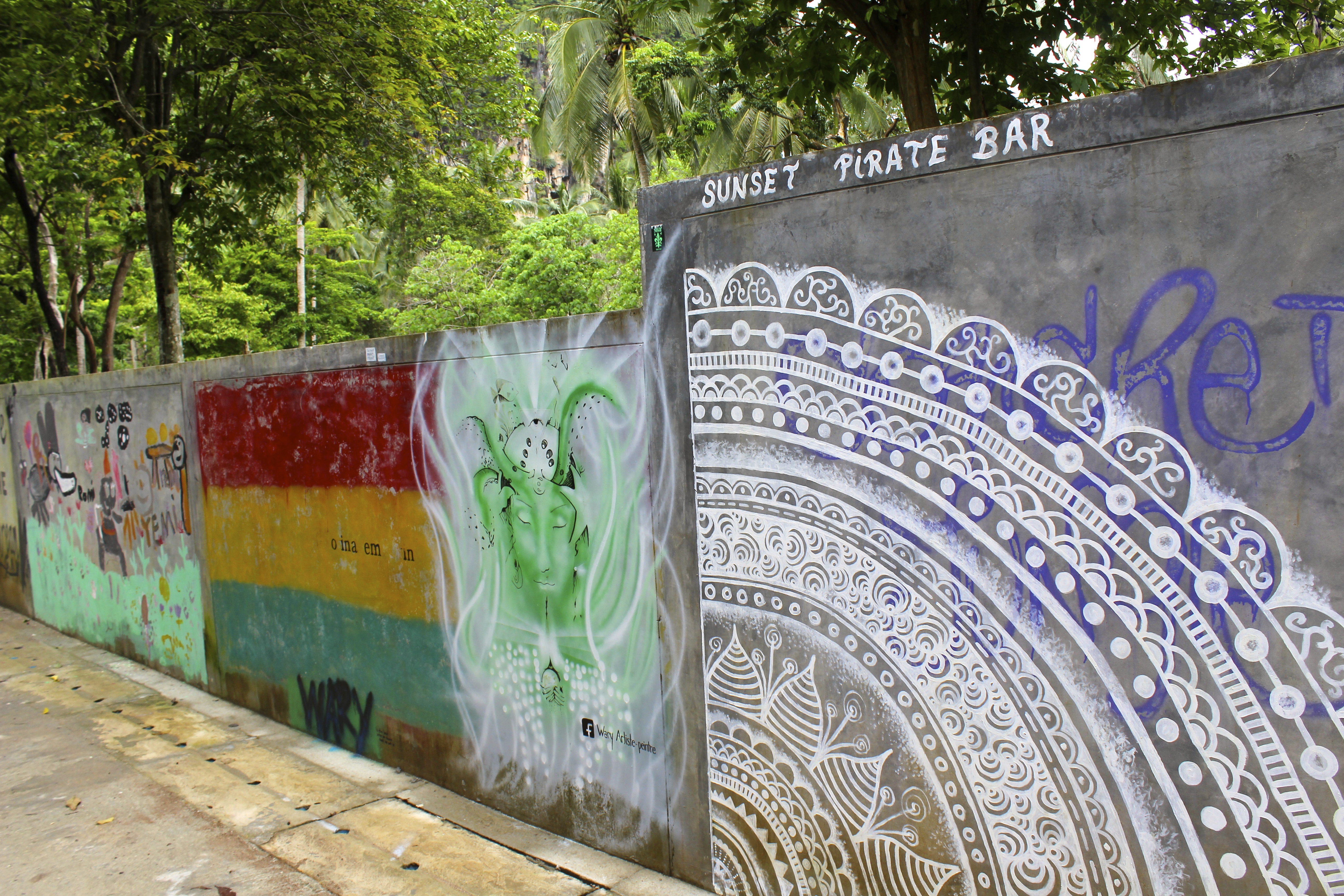 Beautiful graffiti in Tonsai.