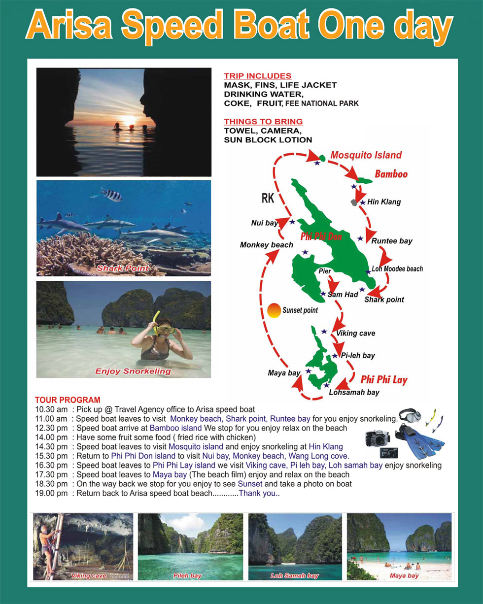 Arisa Snorkel Trip One Day Itinerary.