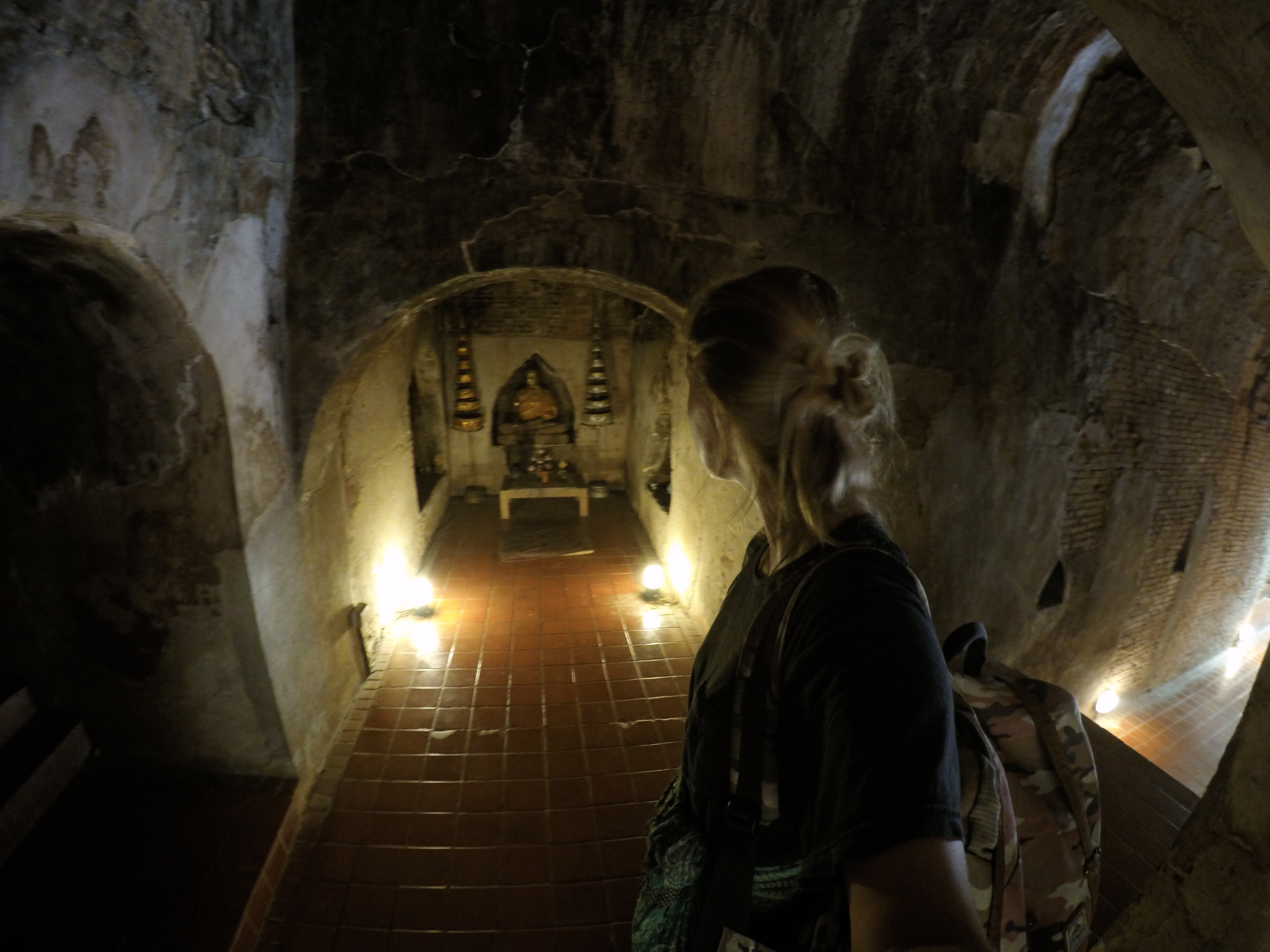 Inside of Wat Umong.