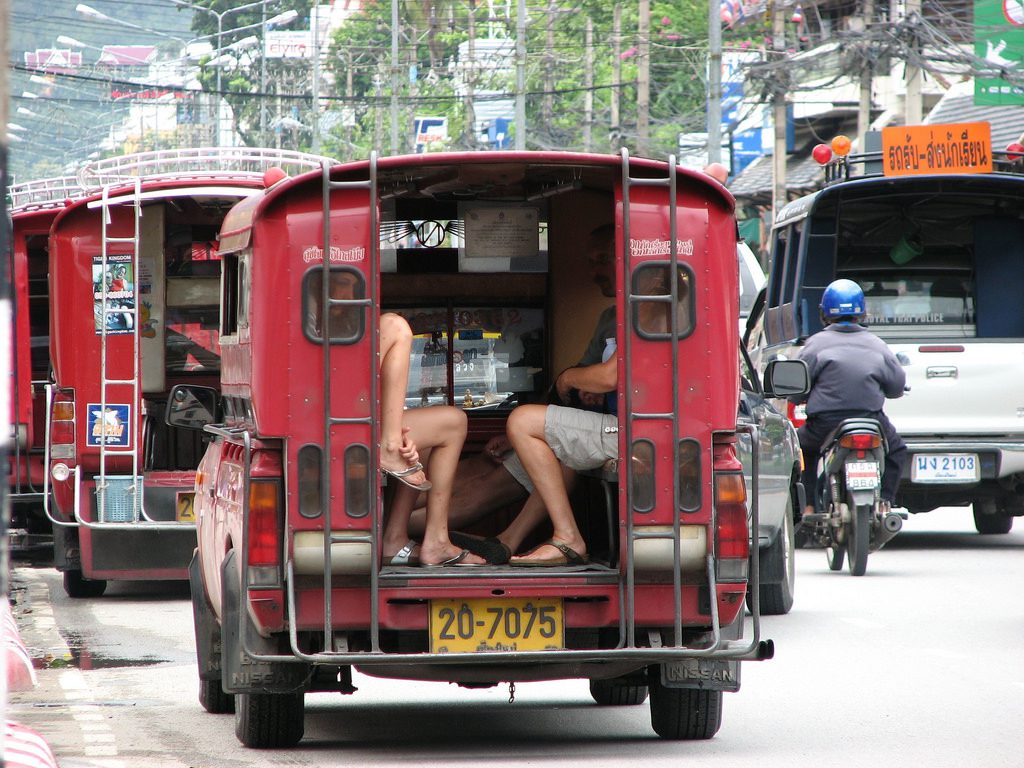 A Songthaew in Chiang Mai.