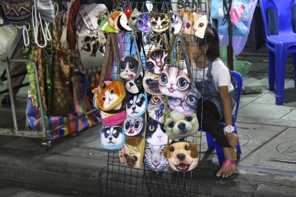 Some of the many interesting items sold on Khao San Road.