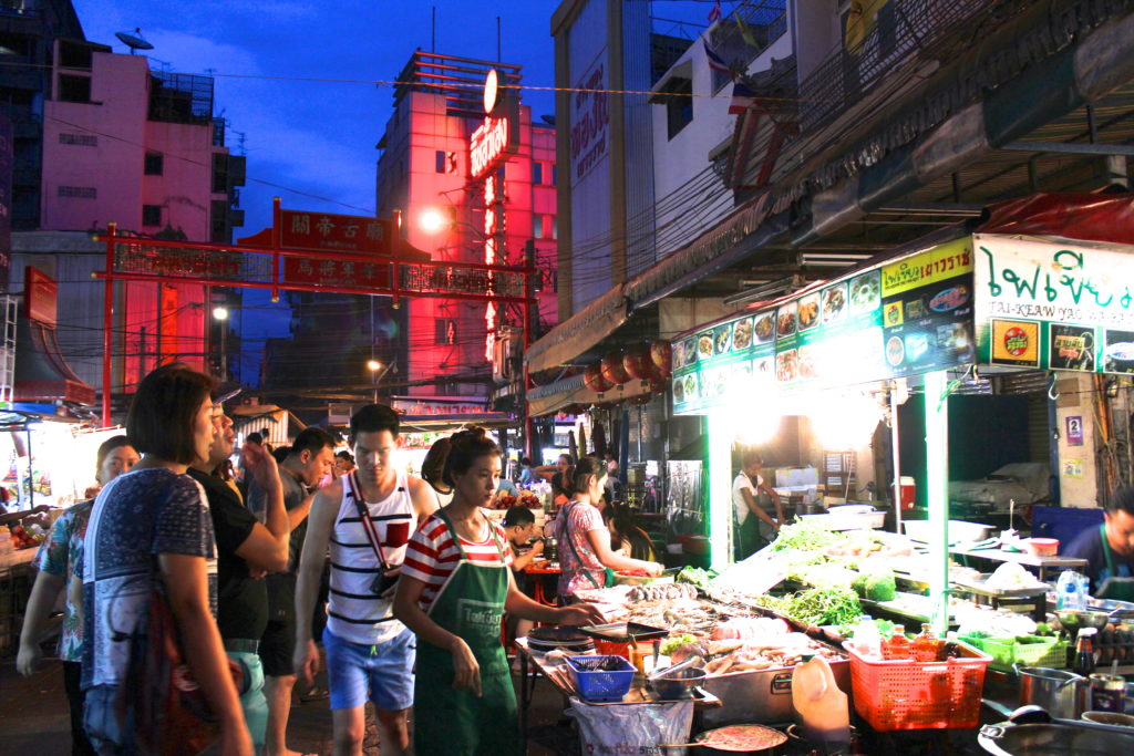The hustle and bustle of Bangkok's Chinatown.