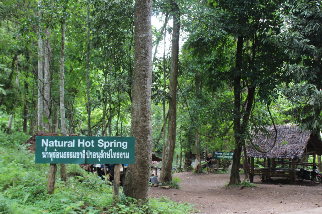 Approaching Sai Ngam Natural Hotspring.