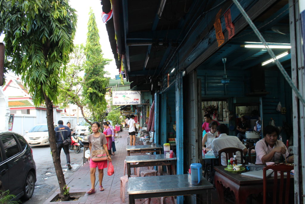 Make sure you stop for some incredible street food on Soi Samran Rat, where locals eat!