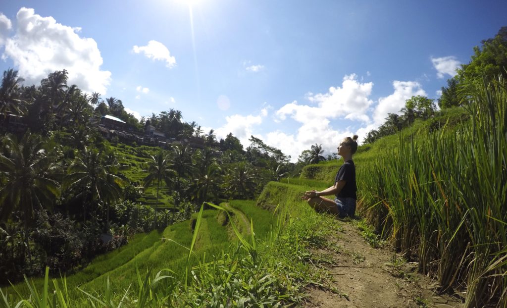 Peaceful moments in the Tegalalang Rice Terraces.