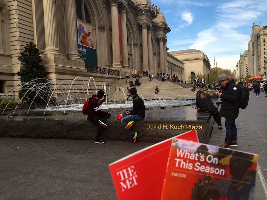 Even the facade of The Met is impressive.
