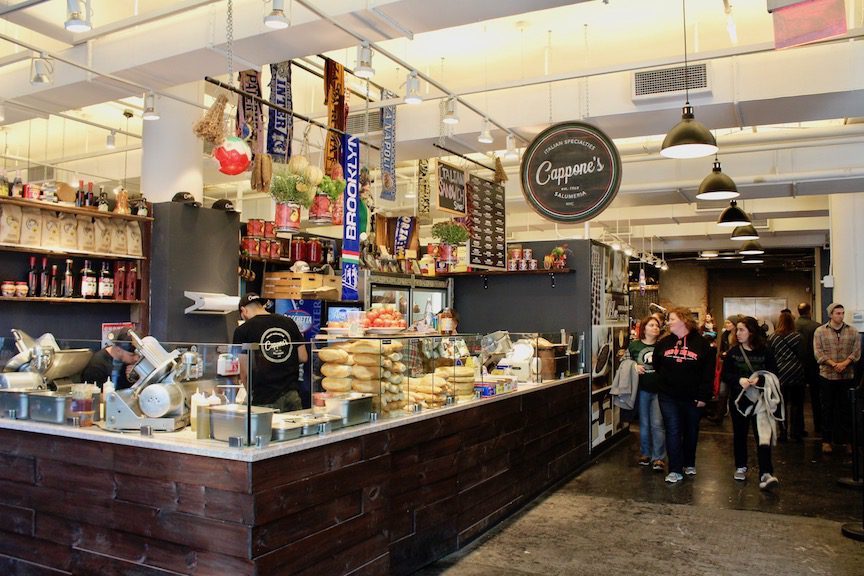 Decisions, decisions...there are so many food options at the Chelsea Market.