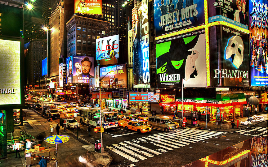 Locals will say to stay as far away from Times Square as possible, but I think you've got to experience it! (Photo cred: Traveldigg.com