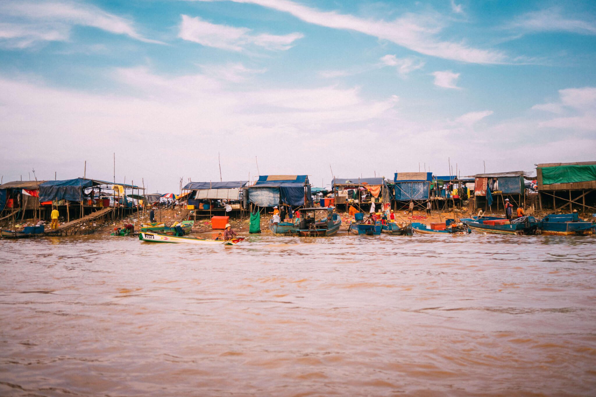 Floating Village of Chong Khneas, Chong Kneas, Floating Village, Siem Reap, Tonle Sap Lake, Cambodia, floating houses, house boat, southeast asia