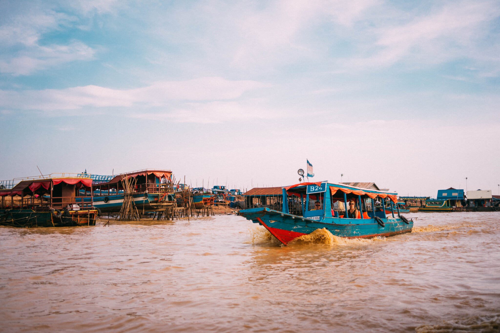 Floating Village of Chong Khneas, Chong Kneas, Floating Village, Siem Reap, Tonle Sap Lake, Cambodia, floating houses, house boat, southeast asia