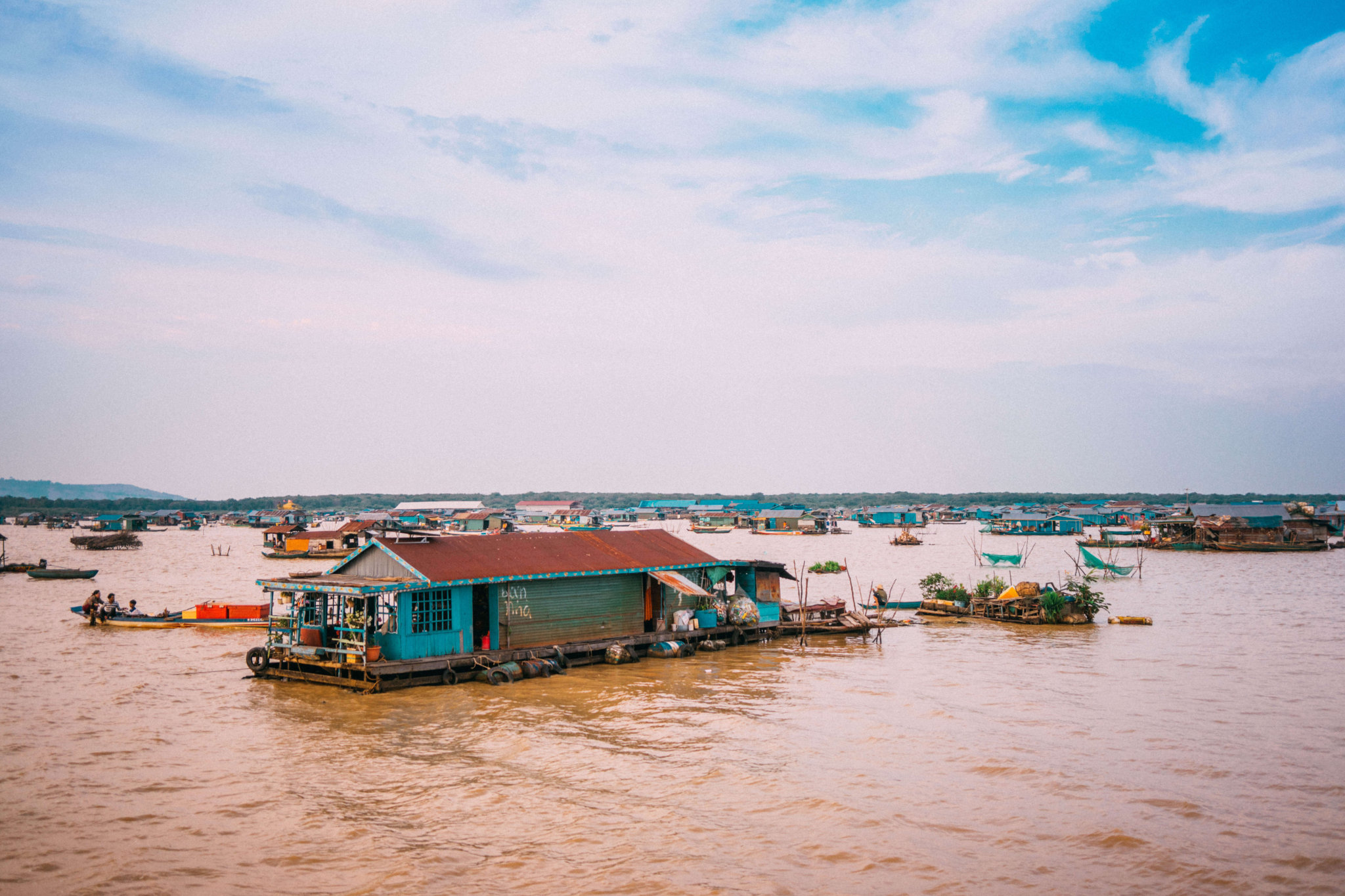 Floating Village of Chong Khneas, Chong Kneas, Floating Village, Siem Reap, Tonle Sap Lake, Cambodia, floating houses, house boat, southeast asia