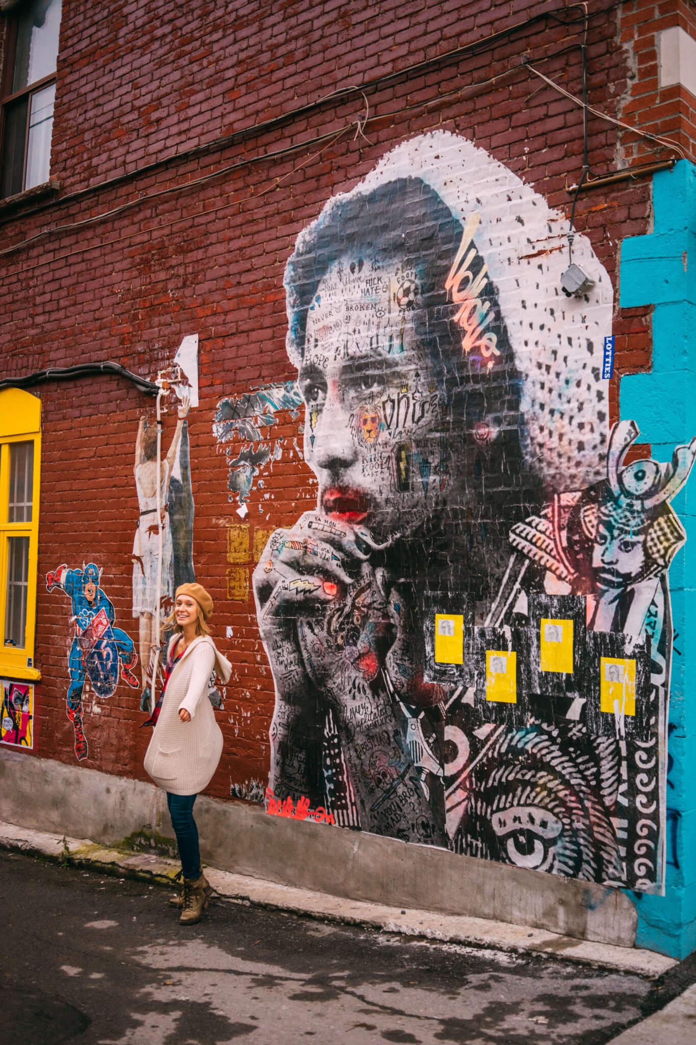 Québec Province Road Trip, Montreal Street art, Mile End Montreal, Mile End, Mile End Neighborhood, mile end street art, bob marley street art, street art canada HI Canada, HI Montreal, Montreal, Montreal Canada, 