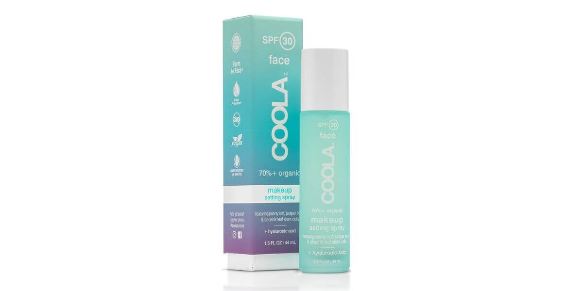 Products to give you glowing skin - Coola makeup setting spray
