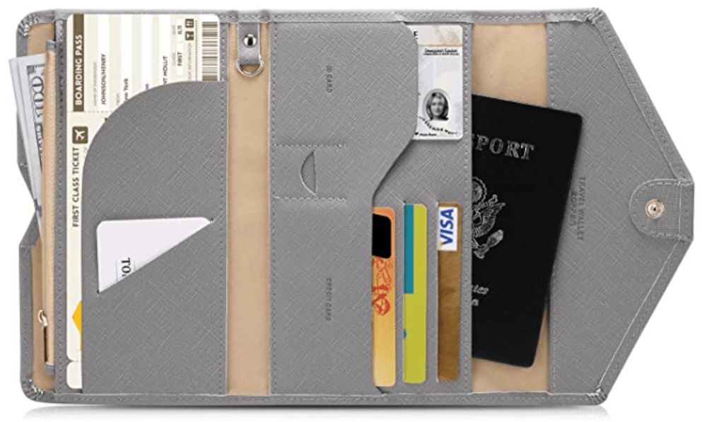 anti-theft travel accessories for female travelers, wanderluluu, Zoppen RDIF-safe travel wallet 