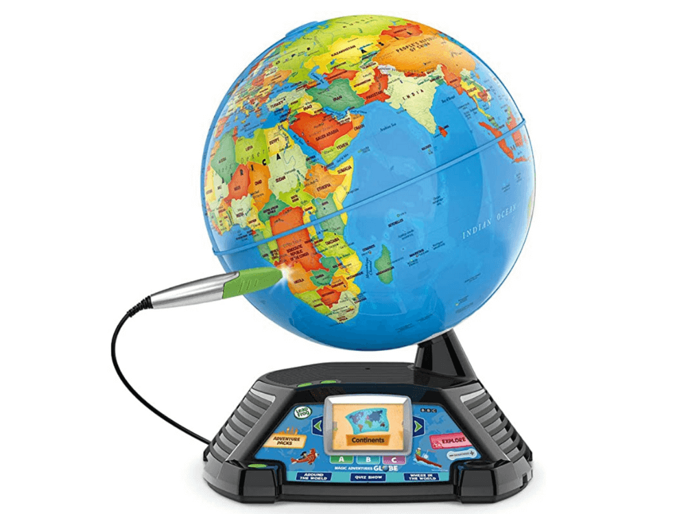 My first globe, LeapFrog Globe, travel themed gifts for kids