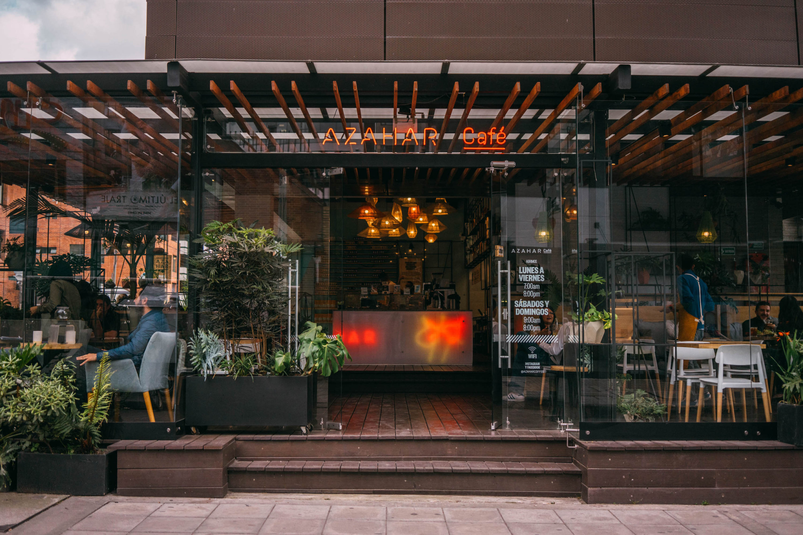 best cafes in Bogota colombia, cool cafes in Bogota, Azahar cafe, wanderluluu